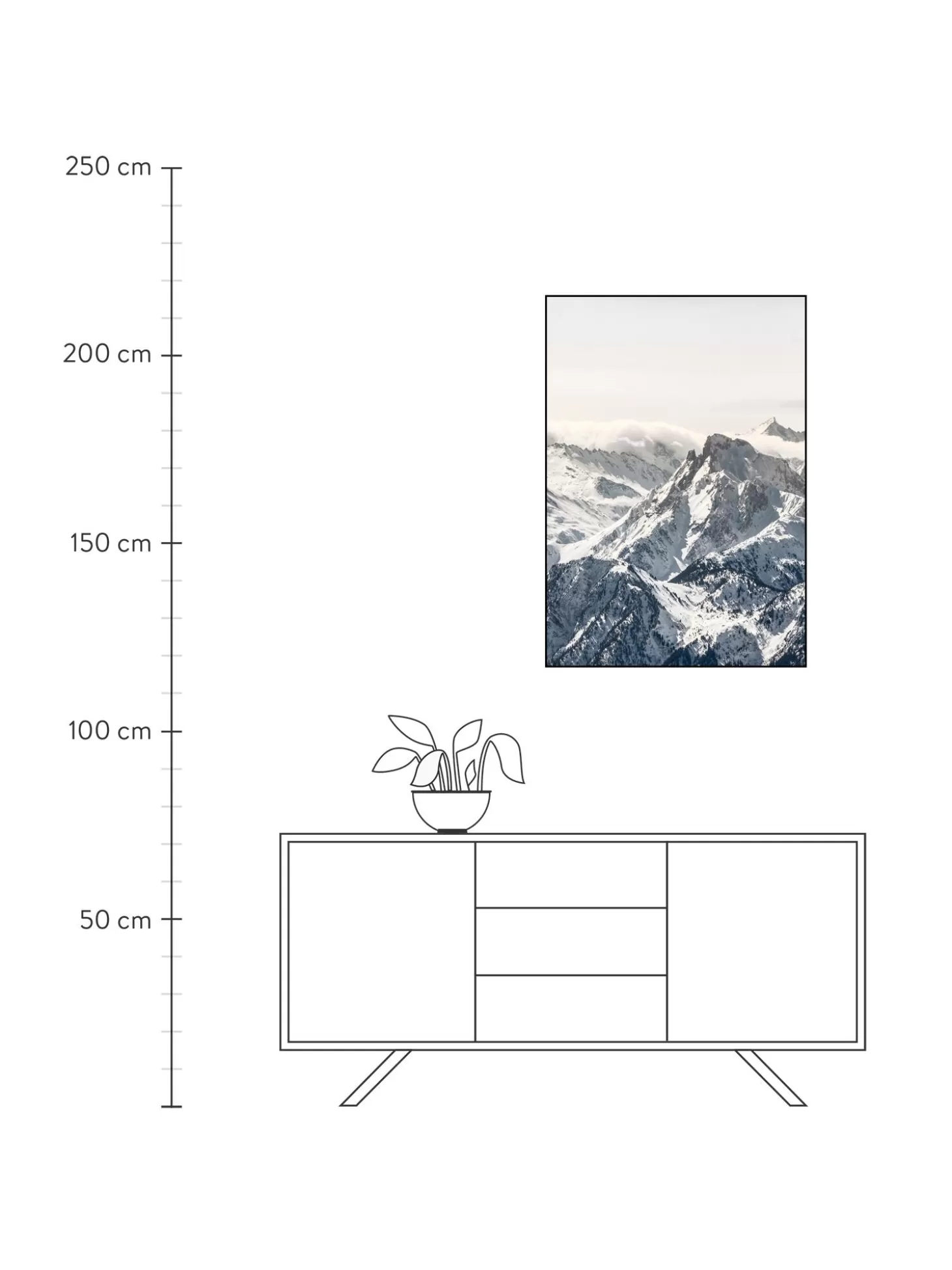 Malerifabrikken Oprawiony Druk Cyfrowy White Mountain Online