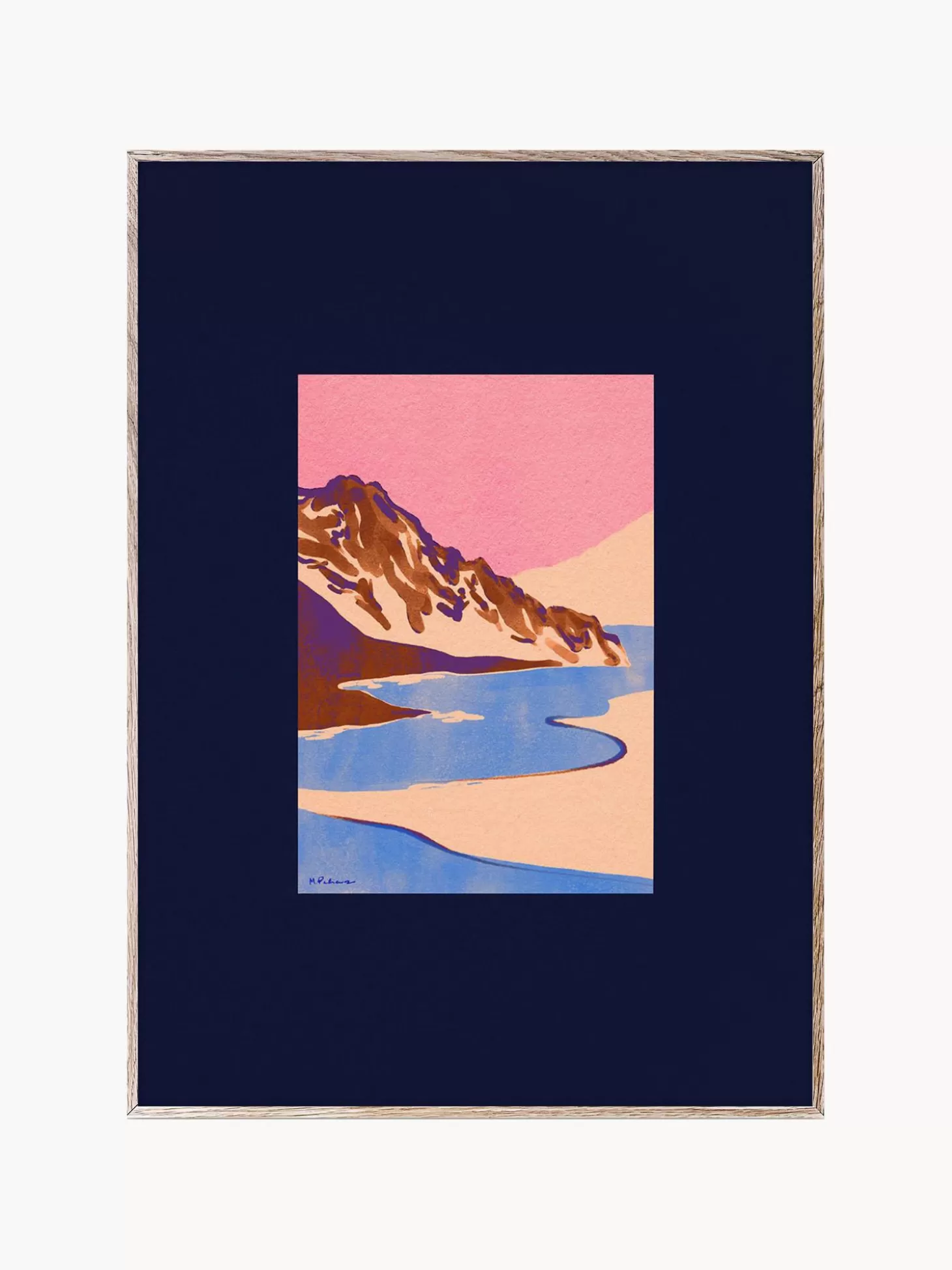 Paper Collective Plakat Blue Landscape Best Sale